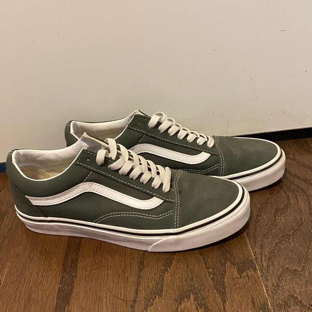 Forest Green Lace-up Vans